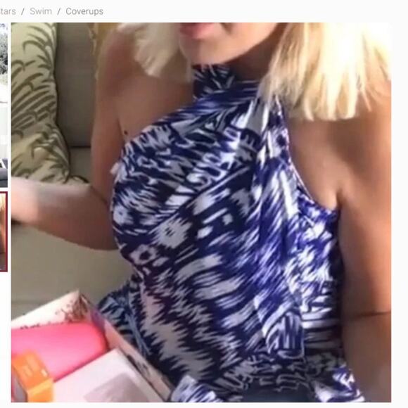 MICHAEL STARS Ruana Multi-Way Convertible Wrap One Size OS Blue - Picture 7 of 7